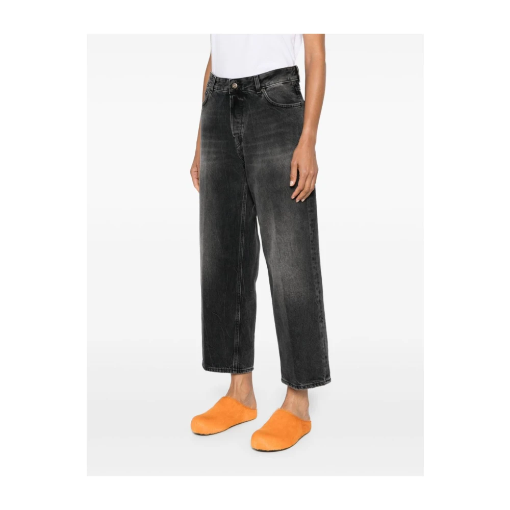 Haikure Straight Jeans Black Dames
