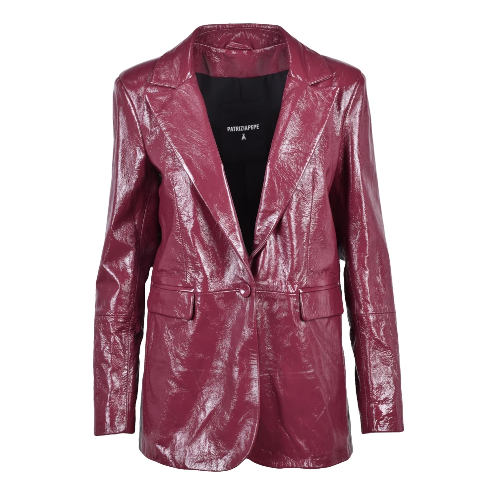 Patrizia Pepe Mujer Elegante Chaqueta Plum Elixir