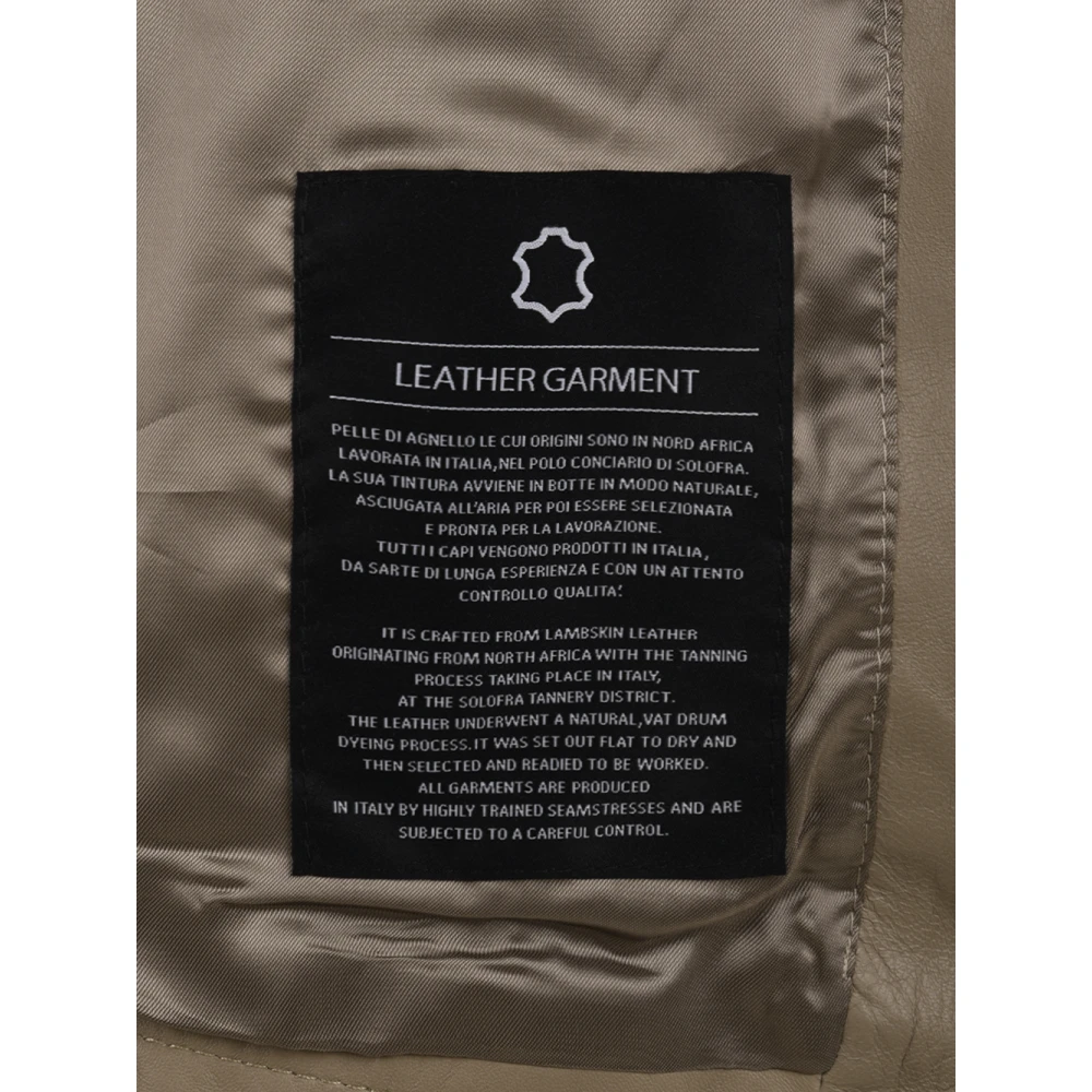 add Leather Jackets Beige Dames