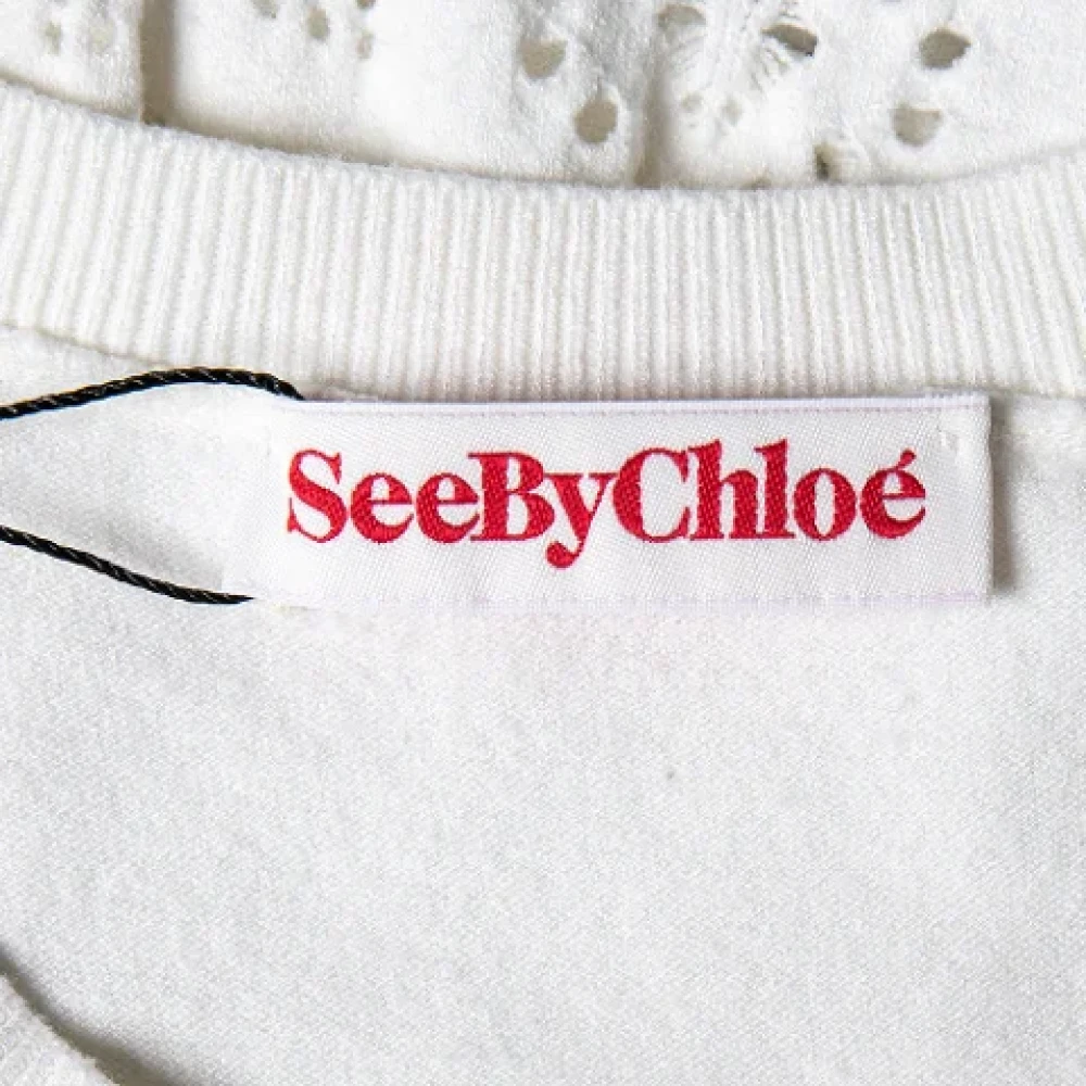 Chloé Pre-owned Knit dresses White Dames