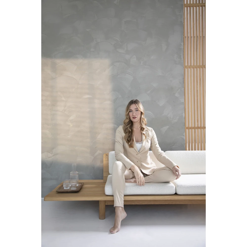 &Co Woman Joggingbroek voor heren Zwart Beige Dames