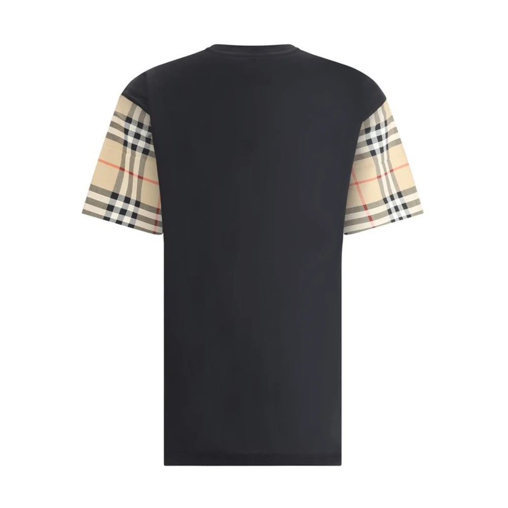 Burberry Archief Check Katoenen T-shirt Black Dames