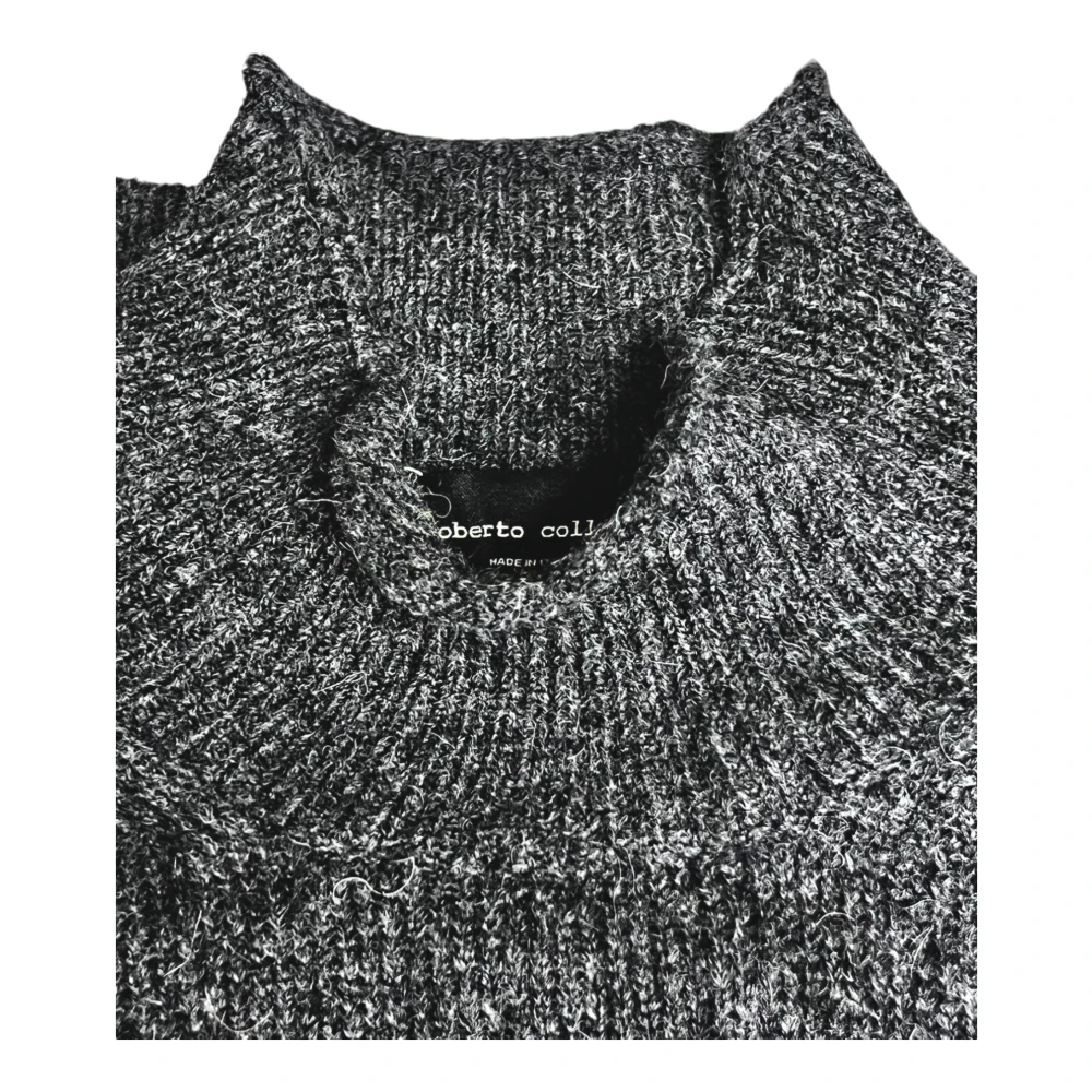 Roberto Collina Merino Baby Camel Staande Kraag Sweater Gray Heren