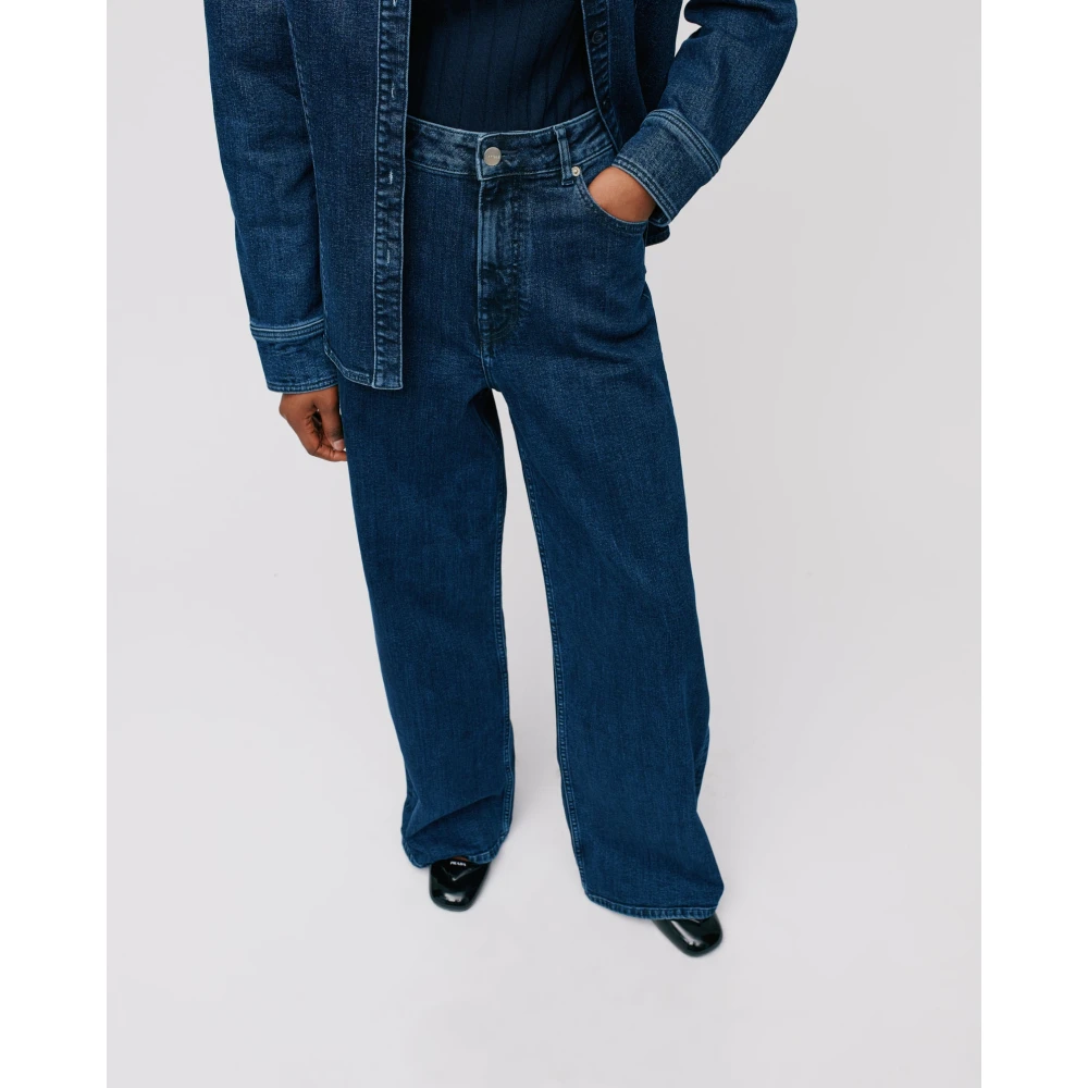 IVY OAK Hoge taille denim jeans Blue Dames