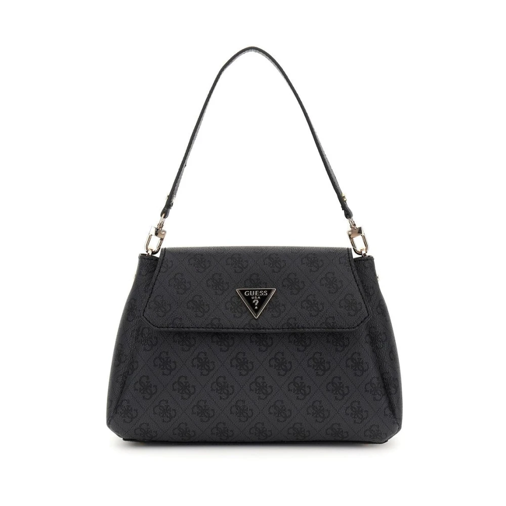Guess Stijlvolle Schoudertas met Ritssluiting Black Dames