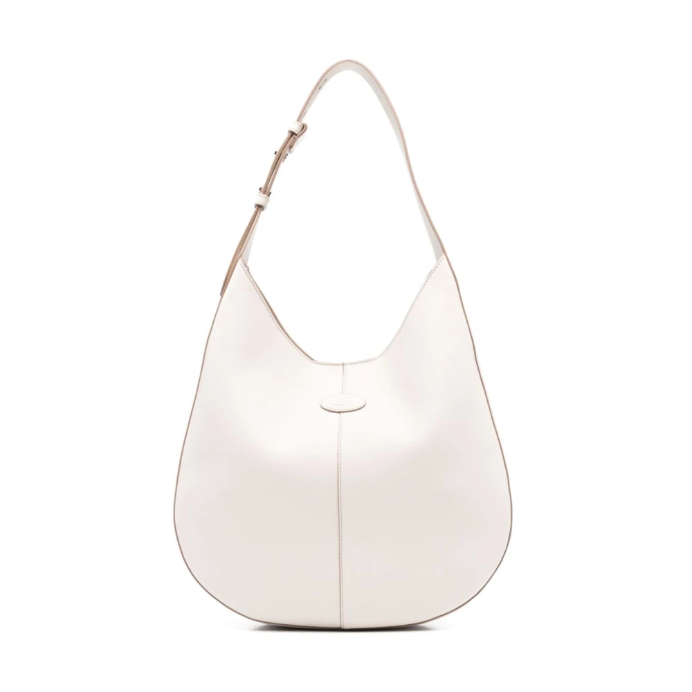 TOD'S Witte Schoudertas met Afneembare Pouch White Dames