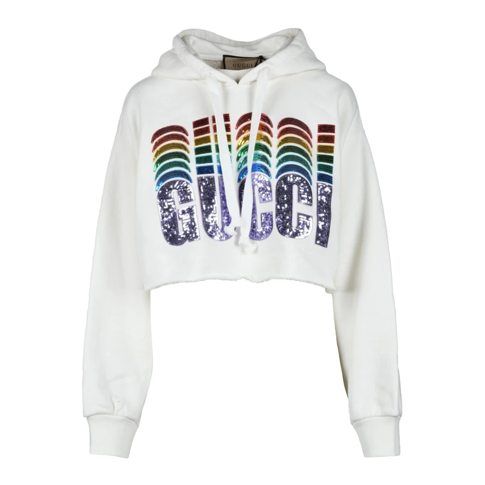 Gucci Katoenen Sweatshirt White Dames