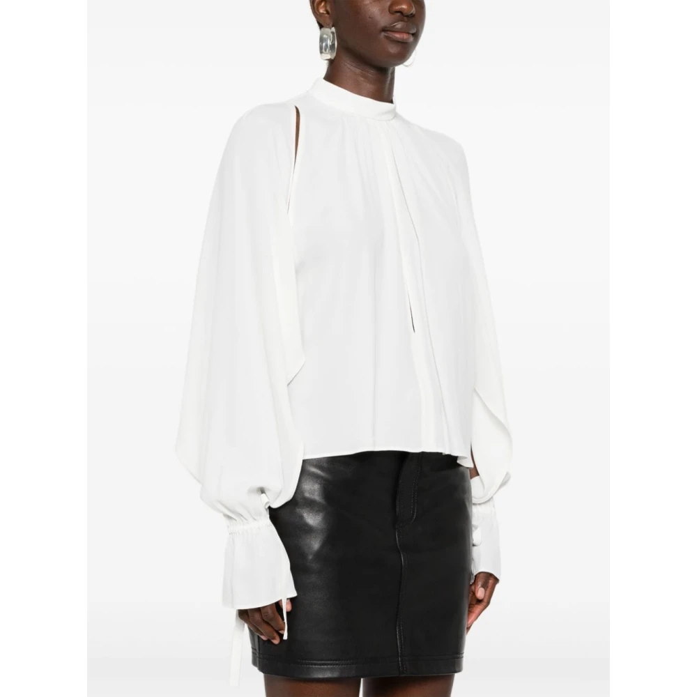 pinko Shirt met uitsnijdingen White Dames