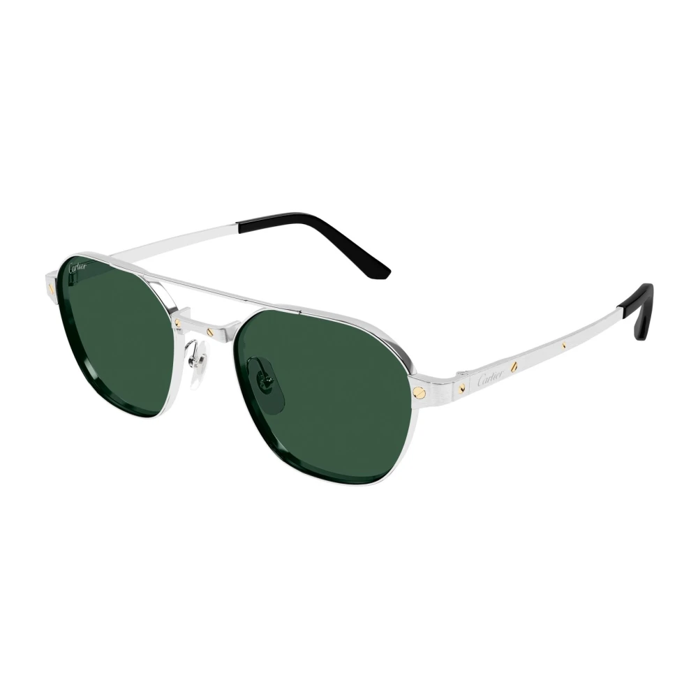 Cartier Men's Gray Sunglasses, 52 Mm, Sunglasses