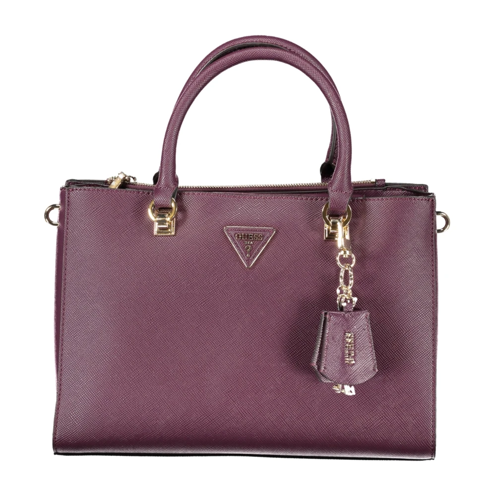 Guess Paarse handtas met meerdere compartimenten Purple Dames