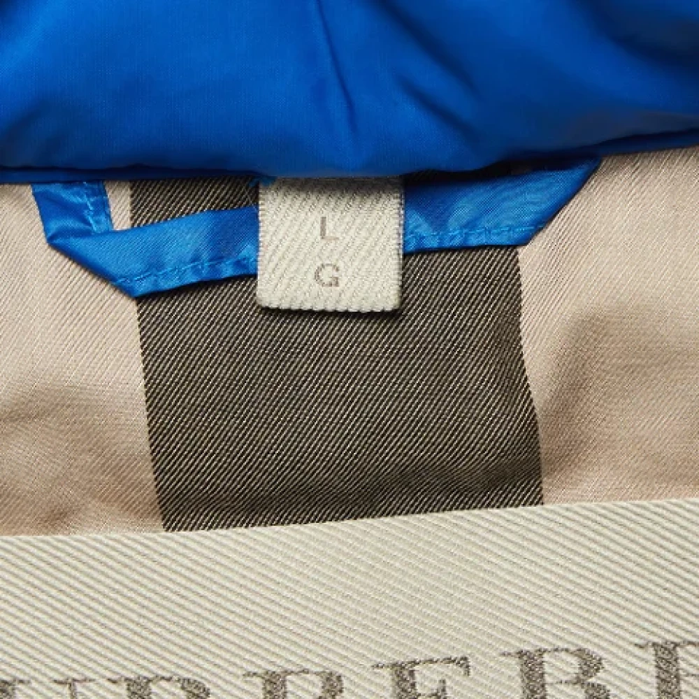 Burberry Vintage Pre-owned Fabric outerwear Blue Heren