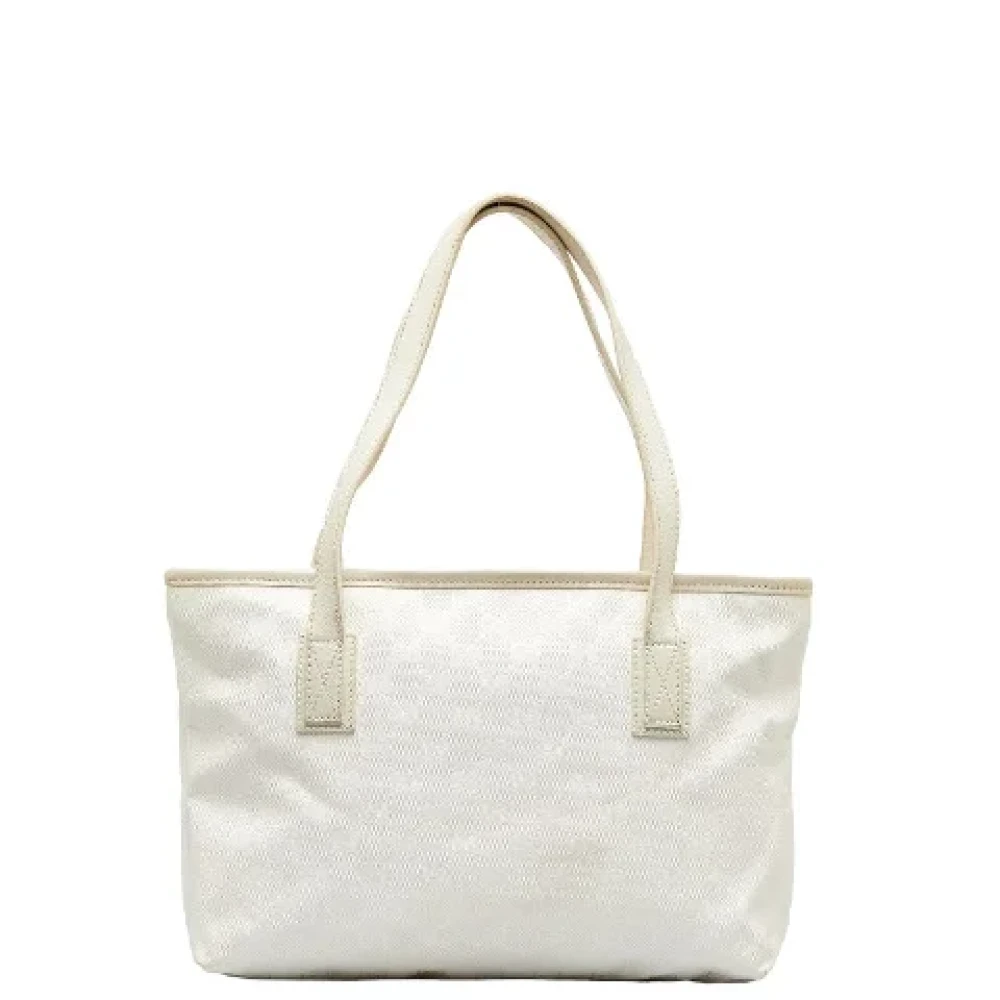 Gucci Vintage Pre-owned Coated canvas totes White Dames