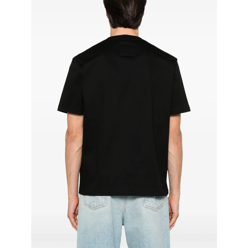 Lanvin Script Logo Bouclette T-Shirt Black Heren