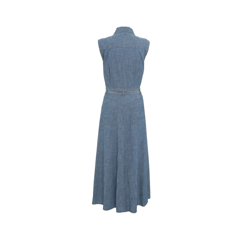 Semicouture Maxi Dresses Blue Dames