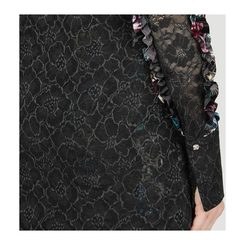 Rave Review Yrsa Kant Shirt Black Dames