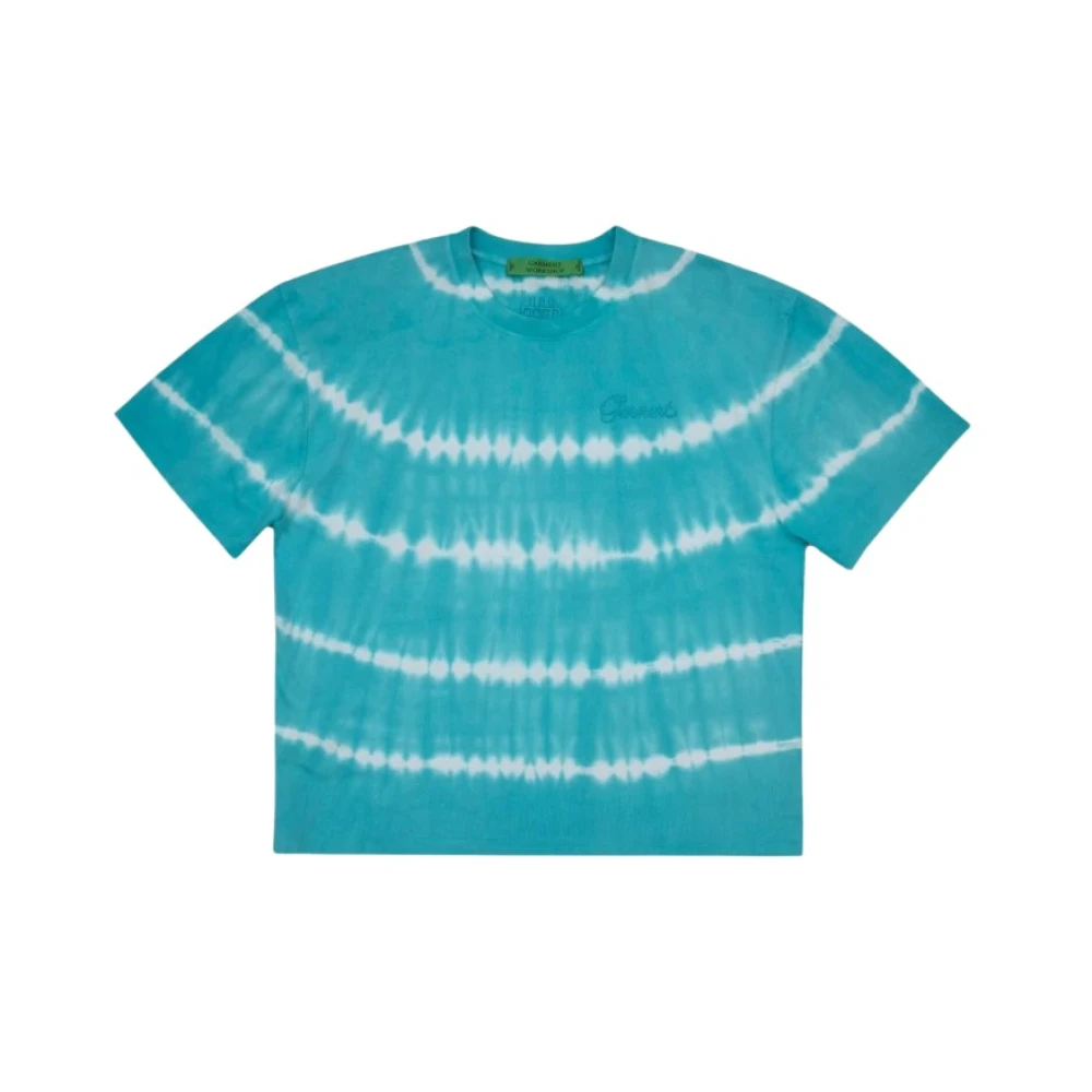 Garment Workshop Men's Green Shibori Dyed Tee
