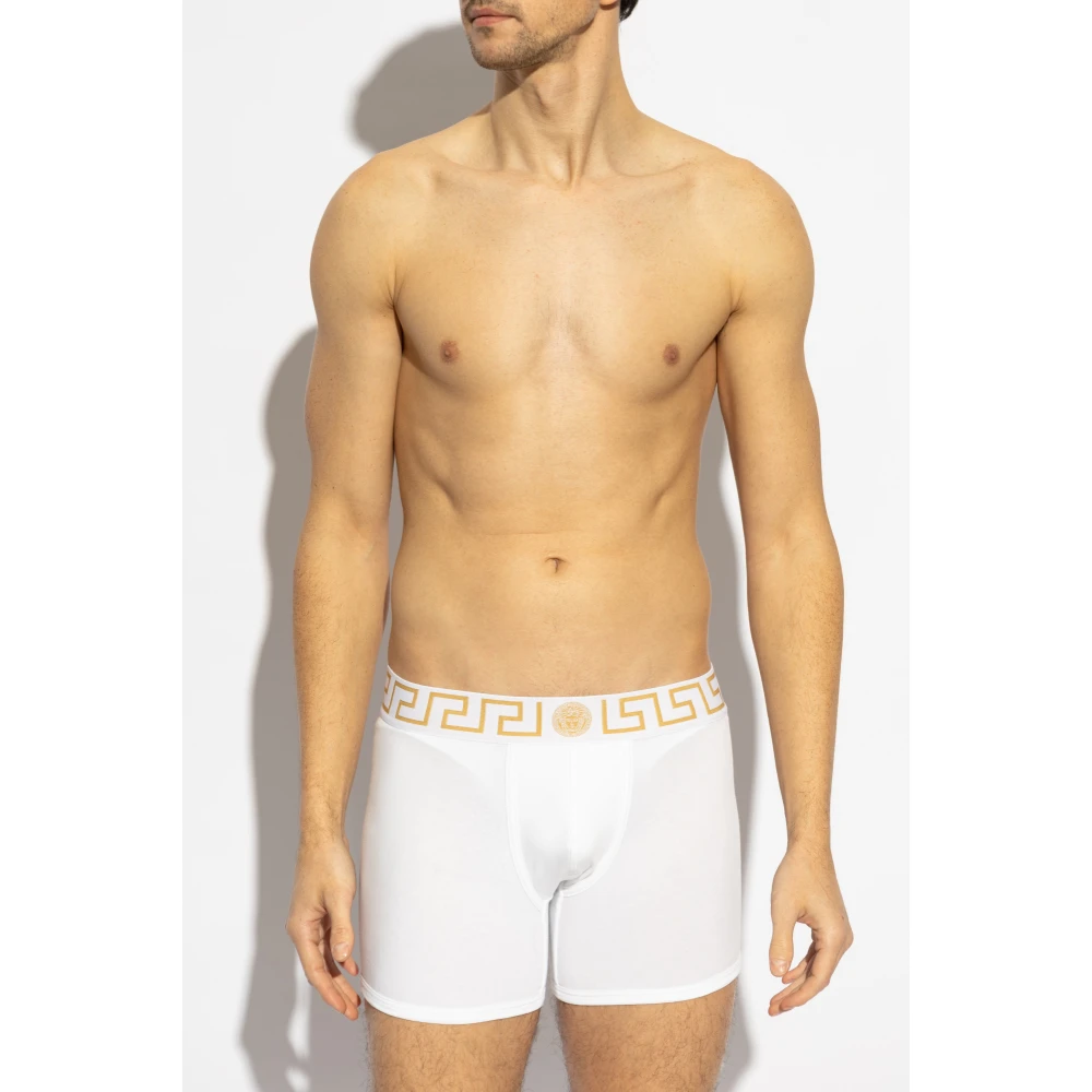 Versace Twee-pack boxershorts White Heren