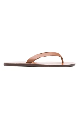 Platta läderflip-flops