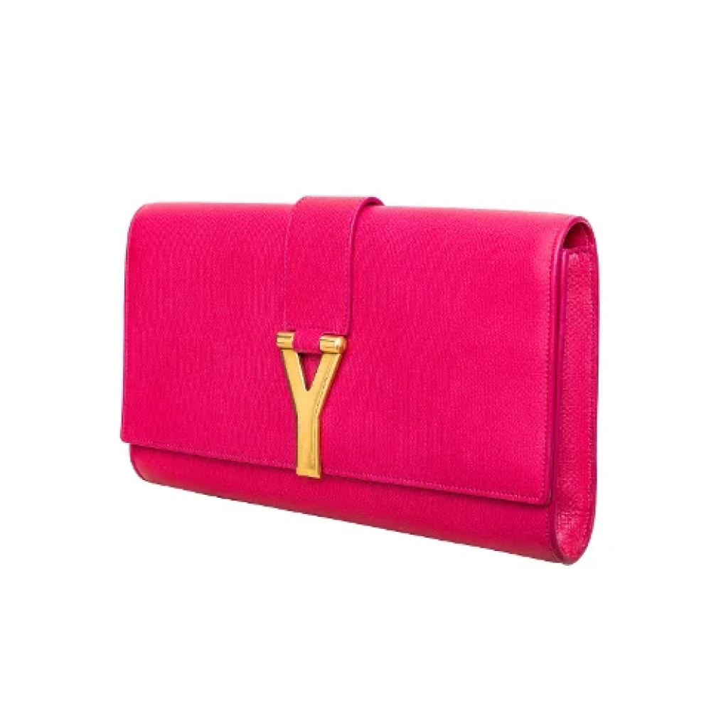Yves Saint Laurent Vintage Pre-owned Leather shoulder-bags Pink Dames