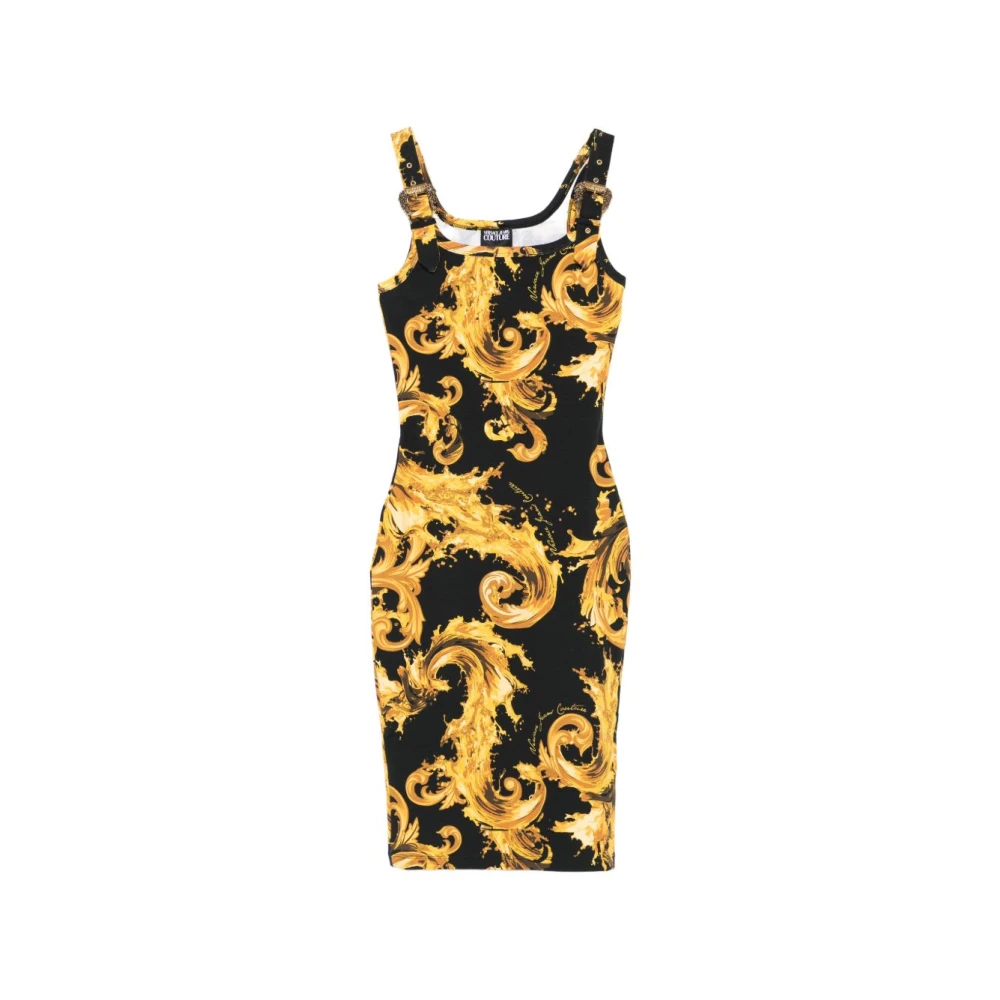 Versace Jeans Couture Women's Black Midi Dresses - Midi Dresses - Xs - Dresses