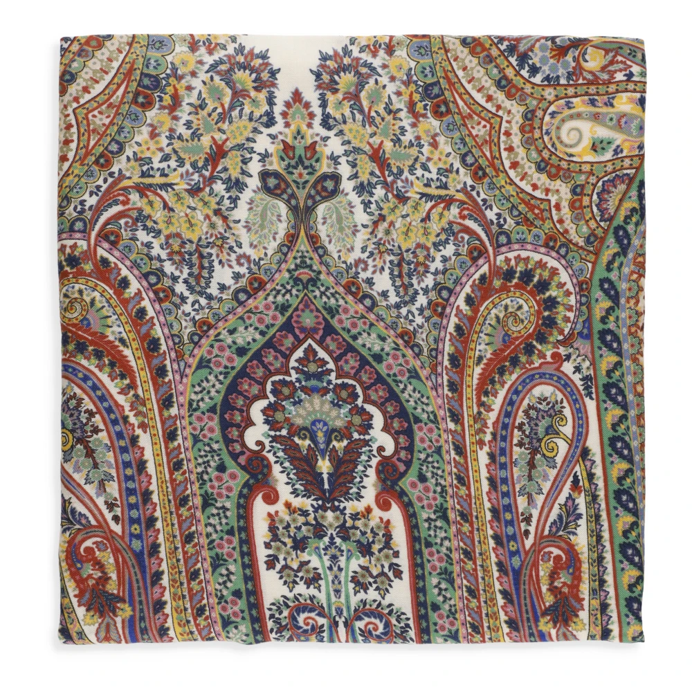 ETRO Paisley Print Kasjmier Zijden Sjaal Vrouw Multicolor Dames