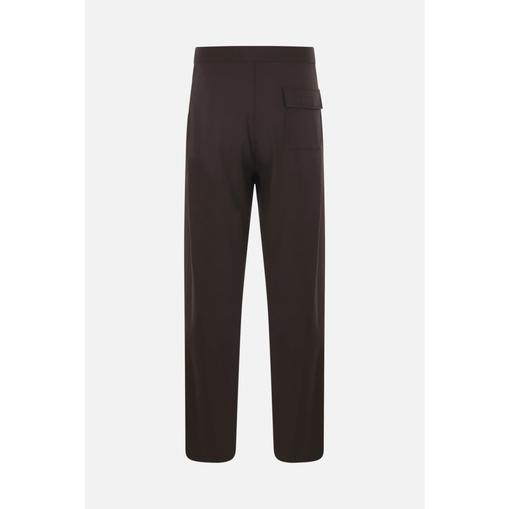 Magliano Bruine wollen rechte pijp broek Brown Heren