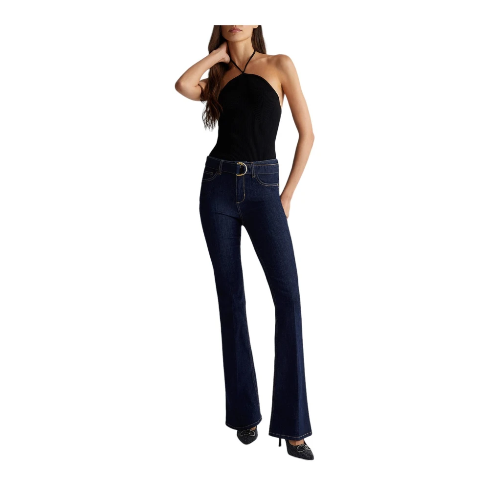 Liu Jo Denim Broek Normaal Wassen Blue Dames