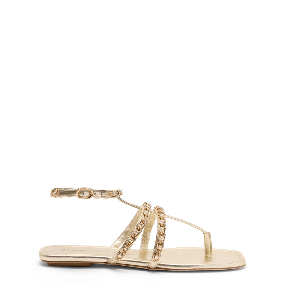 Stuart Weitzman Women's Yellow Soluxe Crystal Sandal