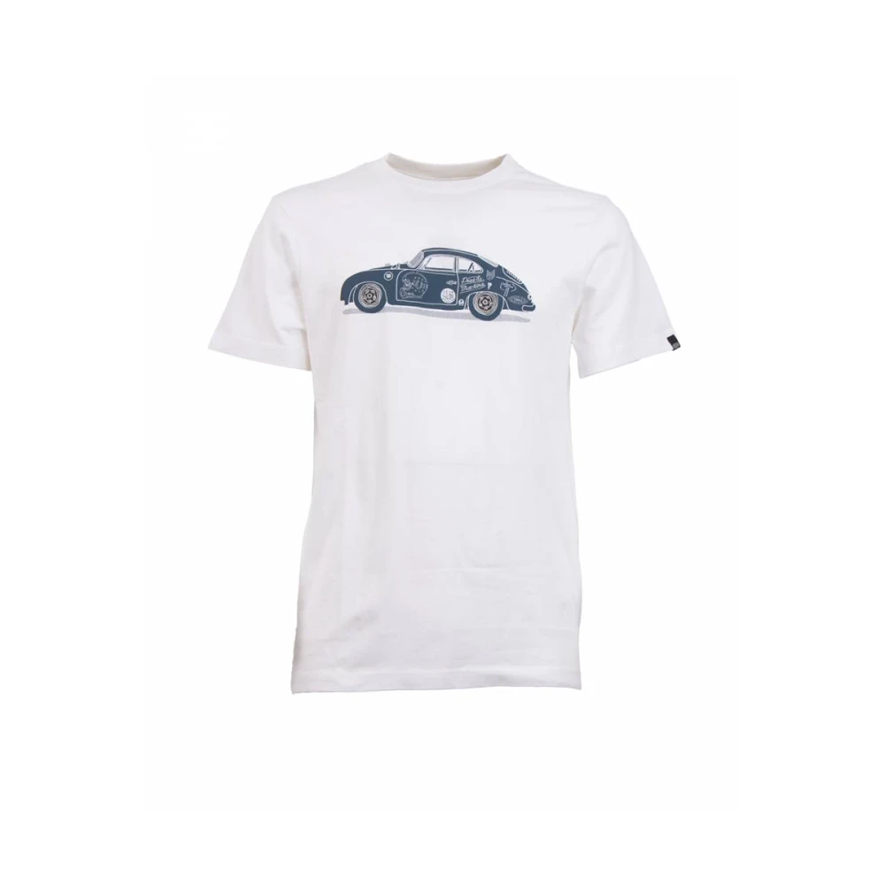 Deus Ex Machina Klassieke Porsche 356 T-shirt White Heren