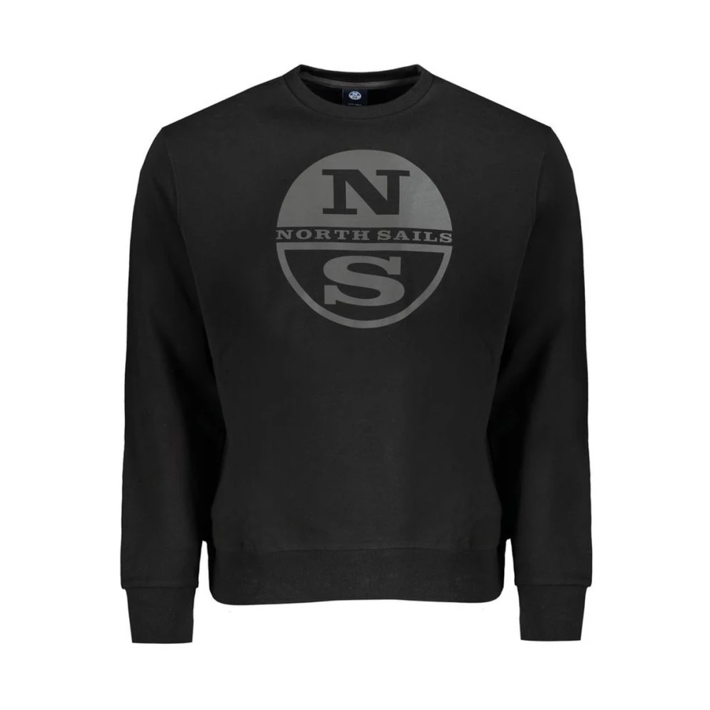 North Sails Crew Neck Sweatshirt - Male - Sweatshirts - Black - Xl - Sweatshirts & Hoodies