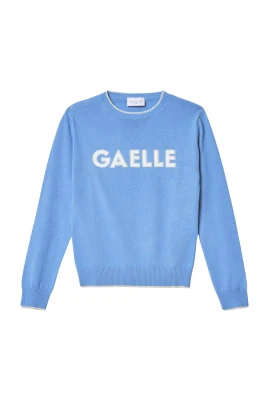 Logo lurex pullover för kvinnor