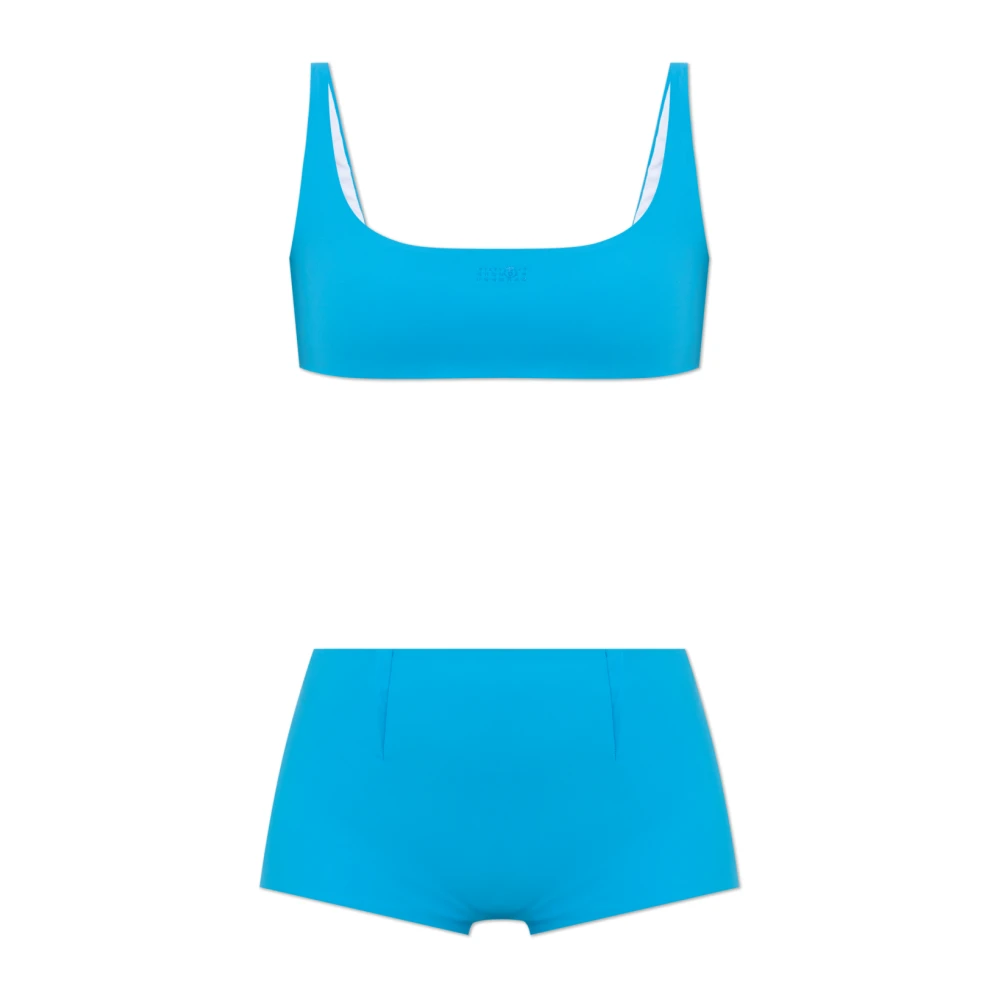 Mm6 Maison Margiela Donna Blu - Costume Da Bagno Due Pezzi - Swimwear - L