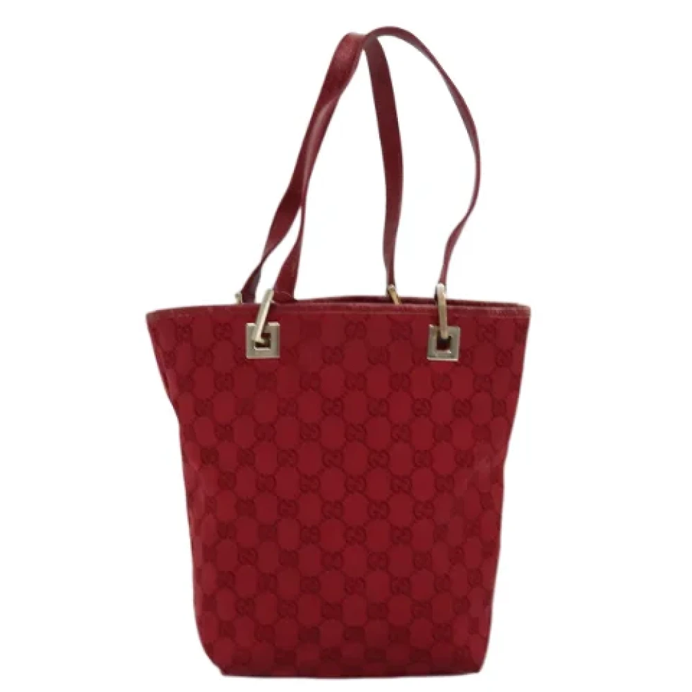 Gucci Vintage Pre-owned Canvas handbags Red Dames
