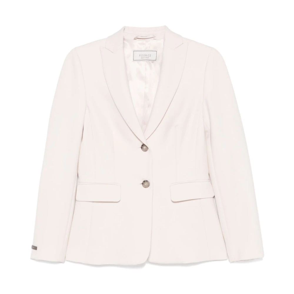 PESERICO Stijlvolle Jas 841C voor Vrouwen Beige Dames