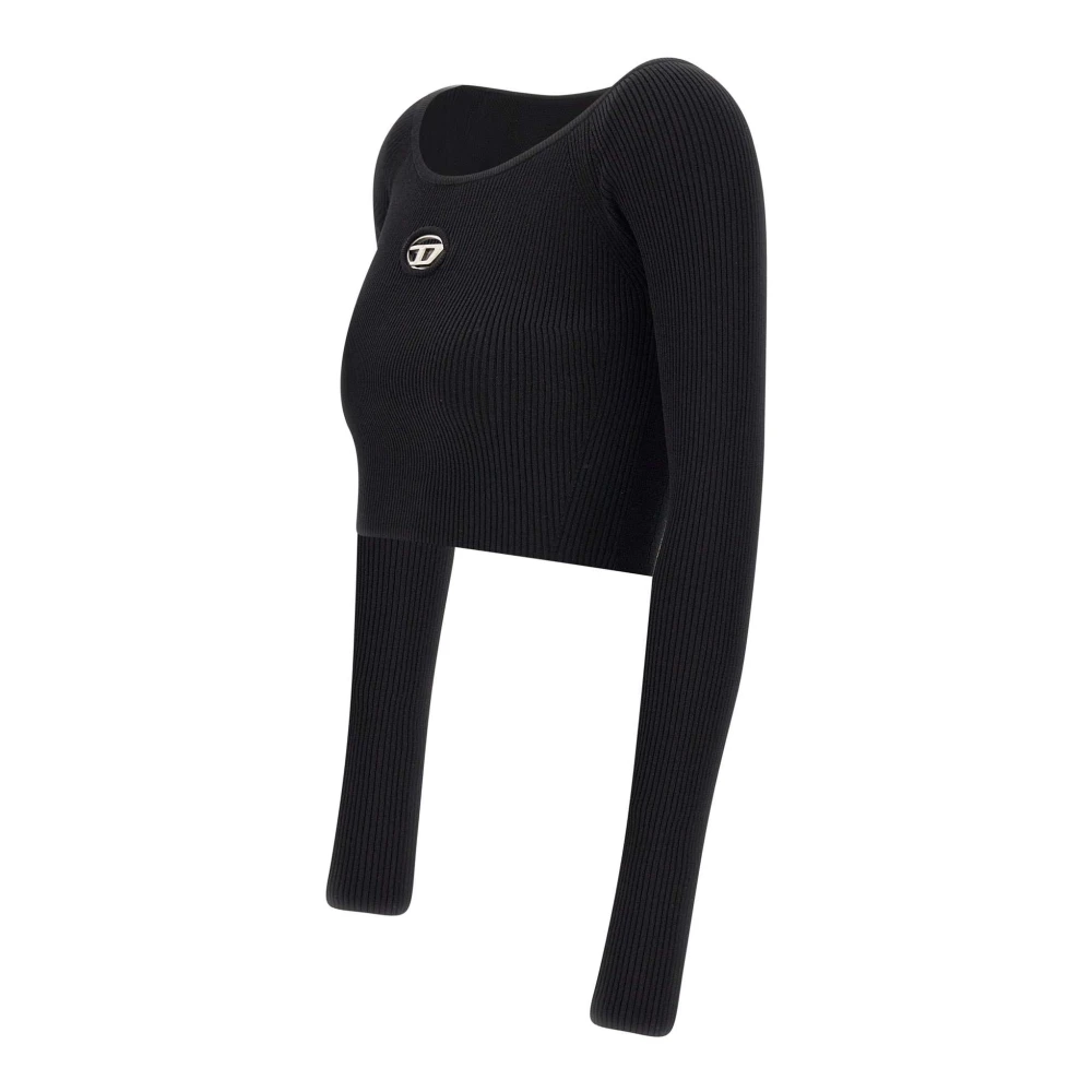 Diesel Zwarte Top Black Dames