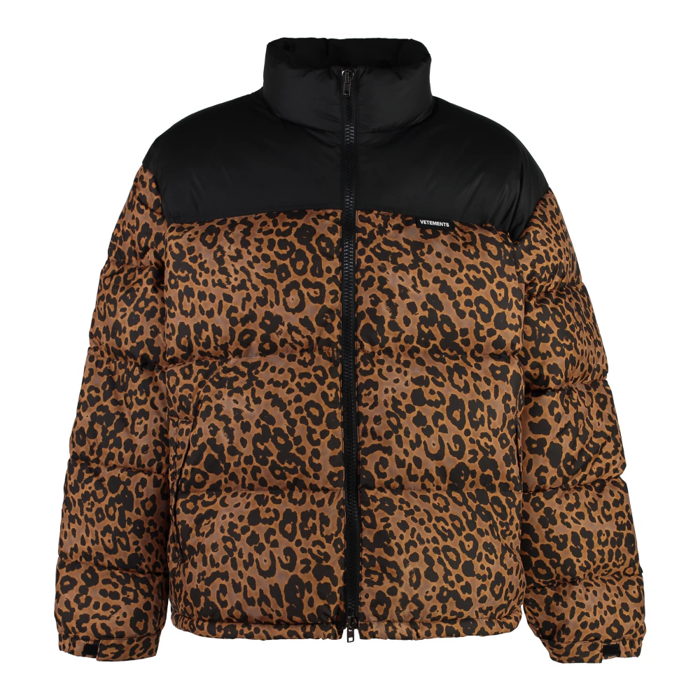 Vetements Donsjack met verstelbaar trekkoord Brown Heren
