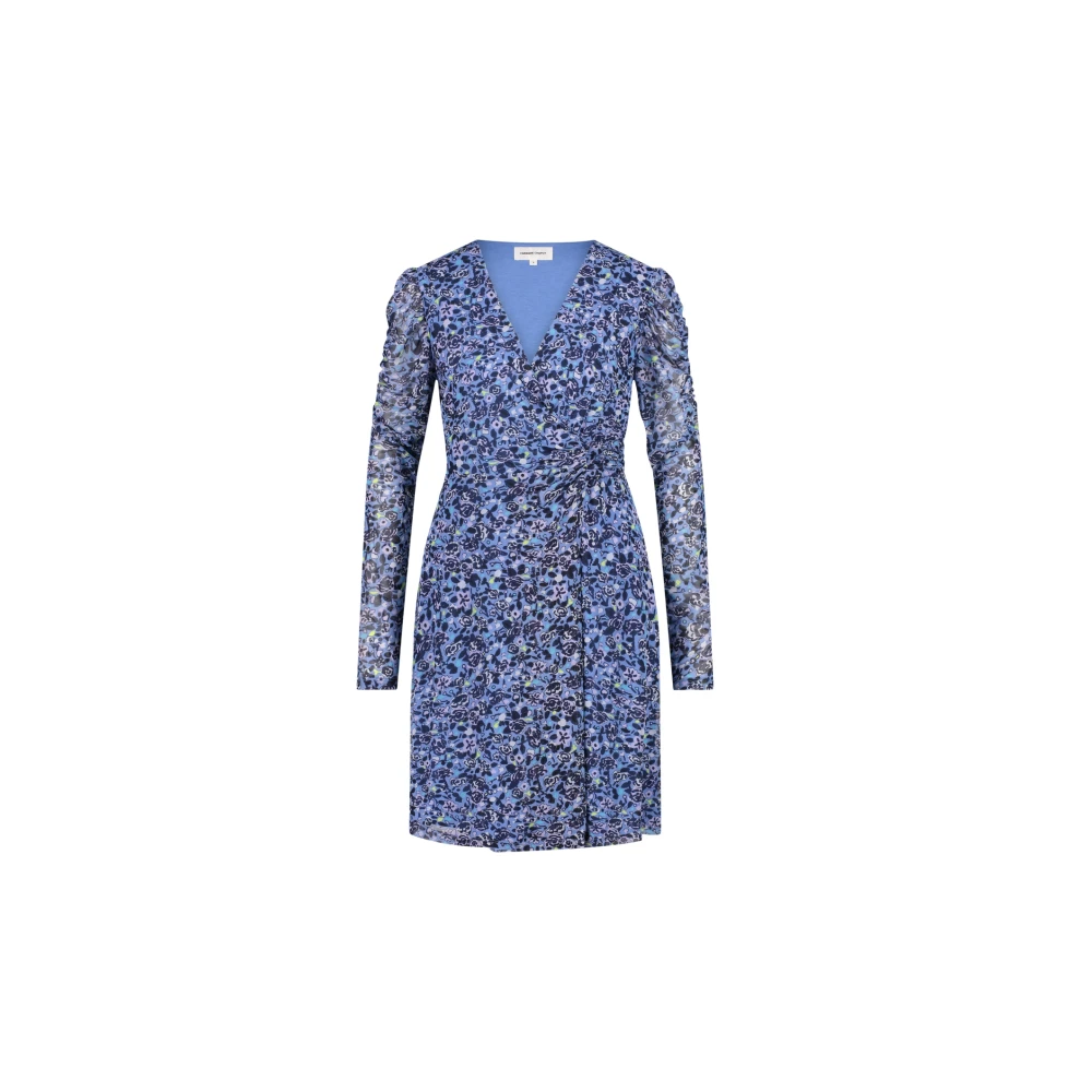 Fabienne Chapot jurk Flake met all over print blauw paars