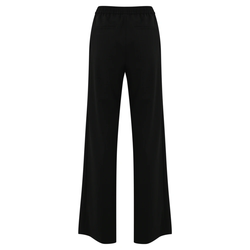 Max Mara Weekend Zwarte wollen rechte broek Black Dames