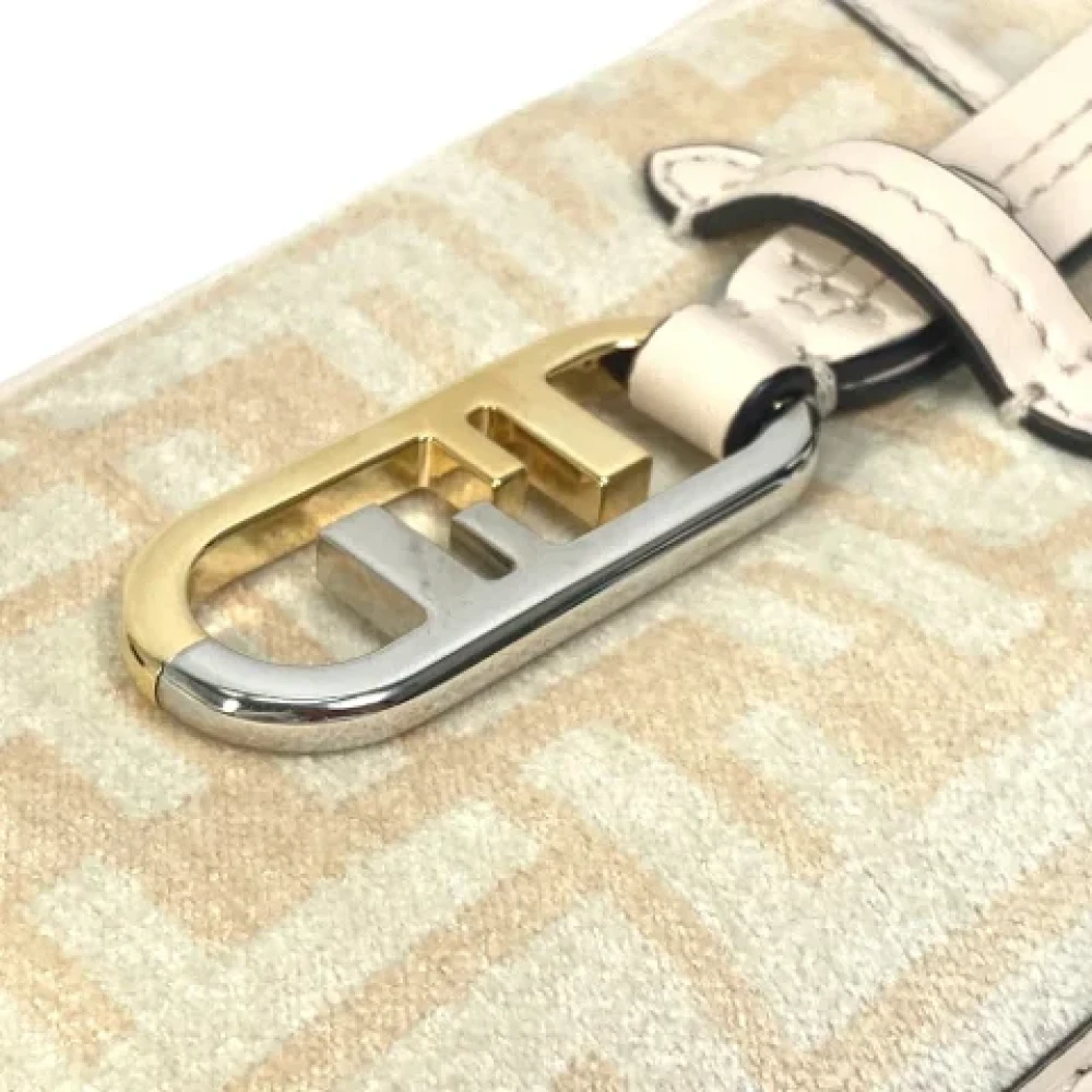 Fendi Vintage Pre-owned Canvas fendi-bags Beige Dames