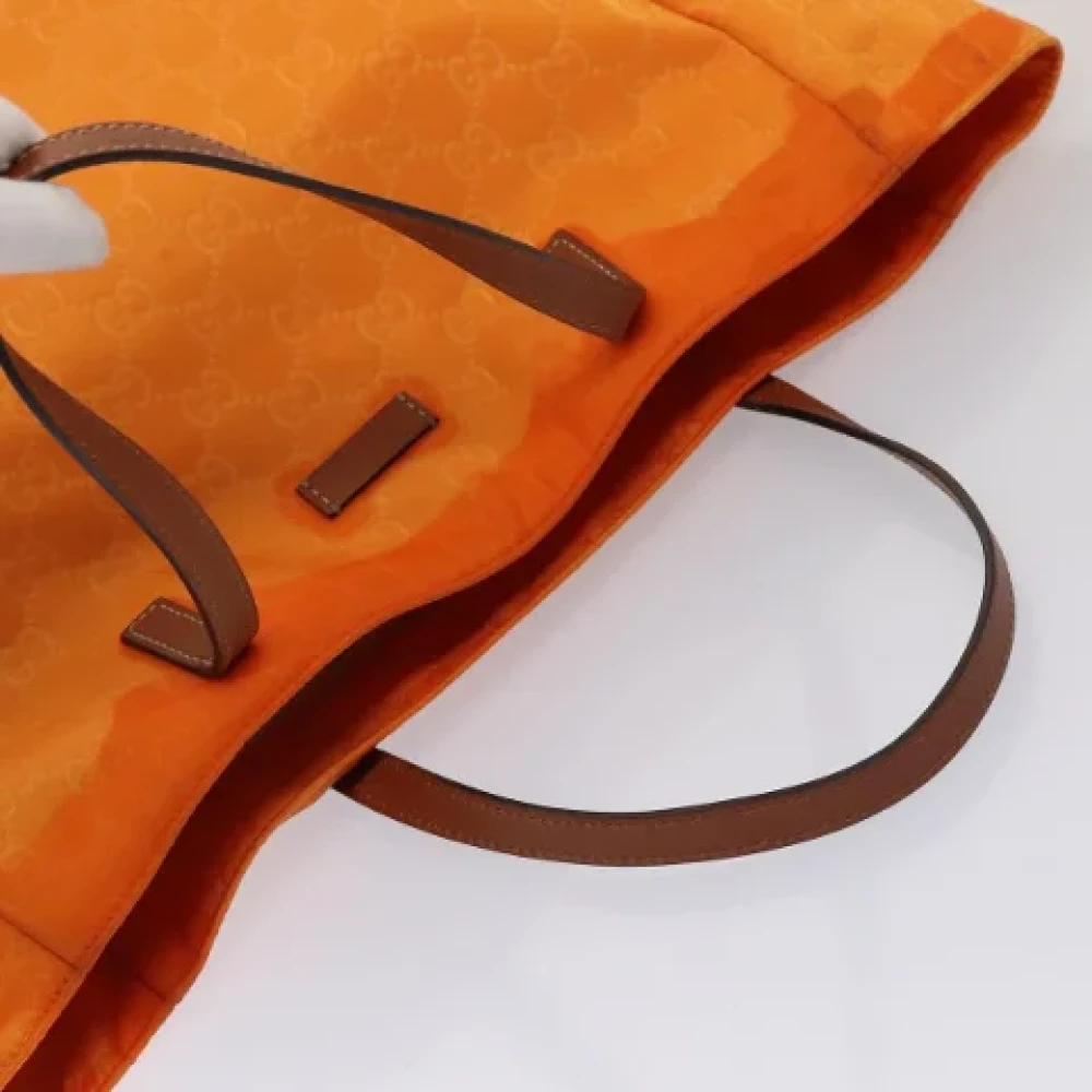 Gucci Vintage Pre-owned Nylon totes Orange Dames