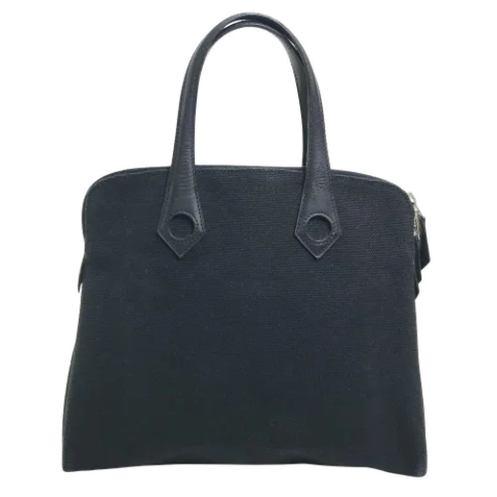 Hermès Vintage Pre-owned Fabric handbags Black Dames