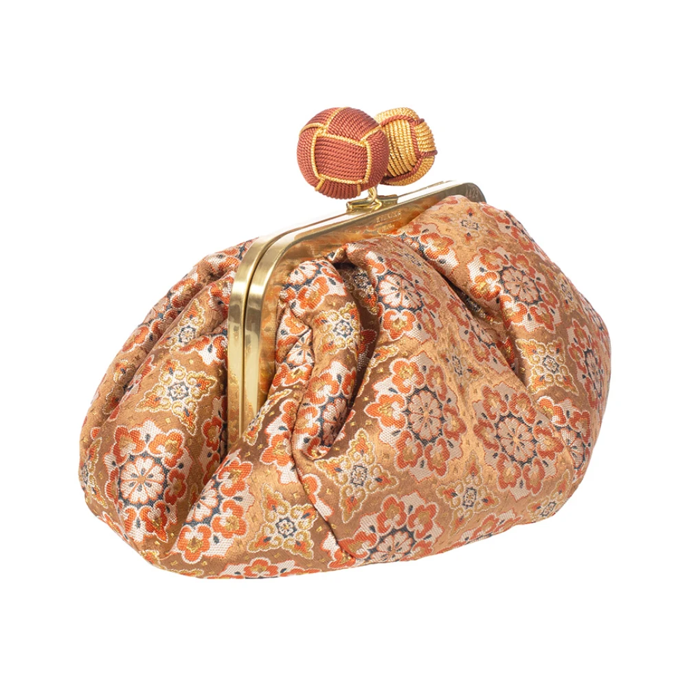 Max Mara Weekend Kleine tas met Kimono Jacquard ontwerp Brown Dames