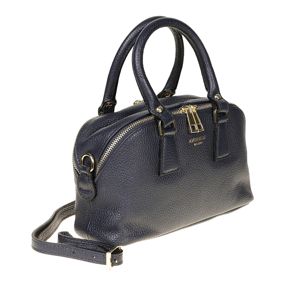 Avenue 67 Zachte Dubbele Compartiment Tas met Riem Black Dames