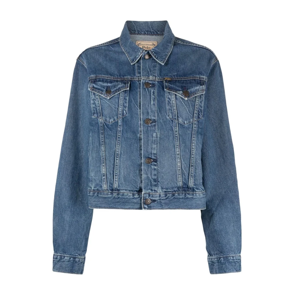 Polo Ralph Lauren Women's Blue Denim Trucker Jacket - Denim Jackets - Xs - Jackets
