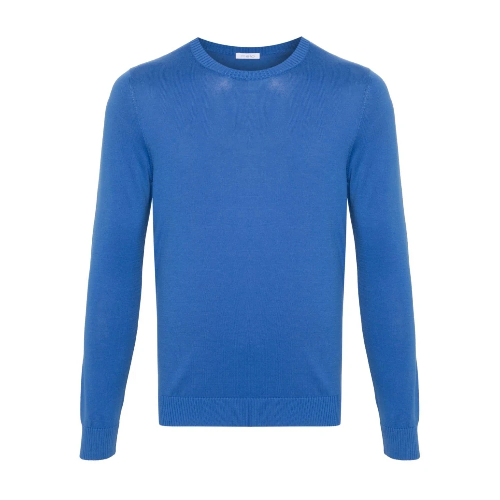 Malo Klassieke Crew-Neck Sweater Upgrade Blue Heren