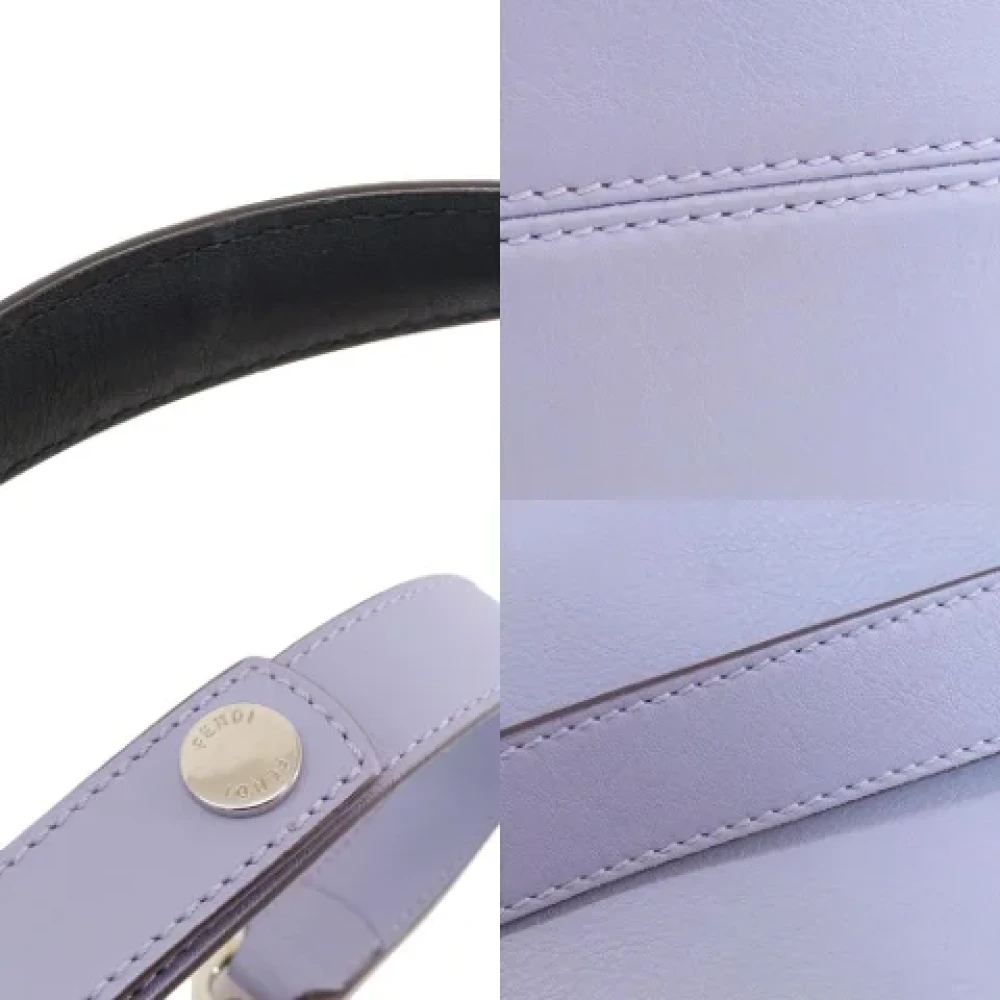 Fendi Vintage Pre-owned Leather fendi-bags Purple Dames