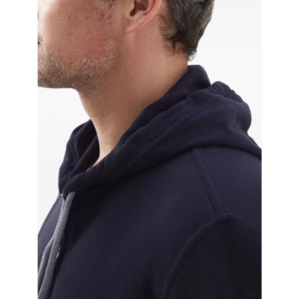 BRUNELLO CUCINELLI Blauwe Sweaters Felpa Blue Heren