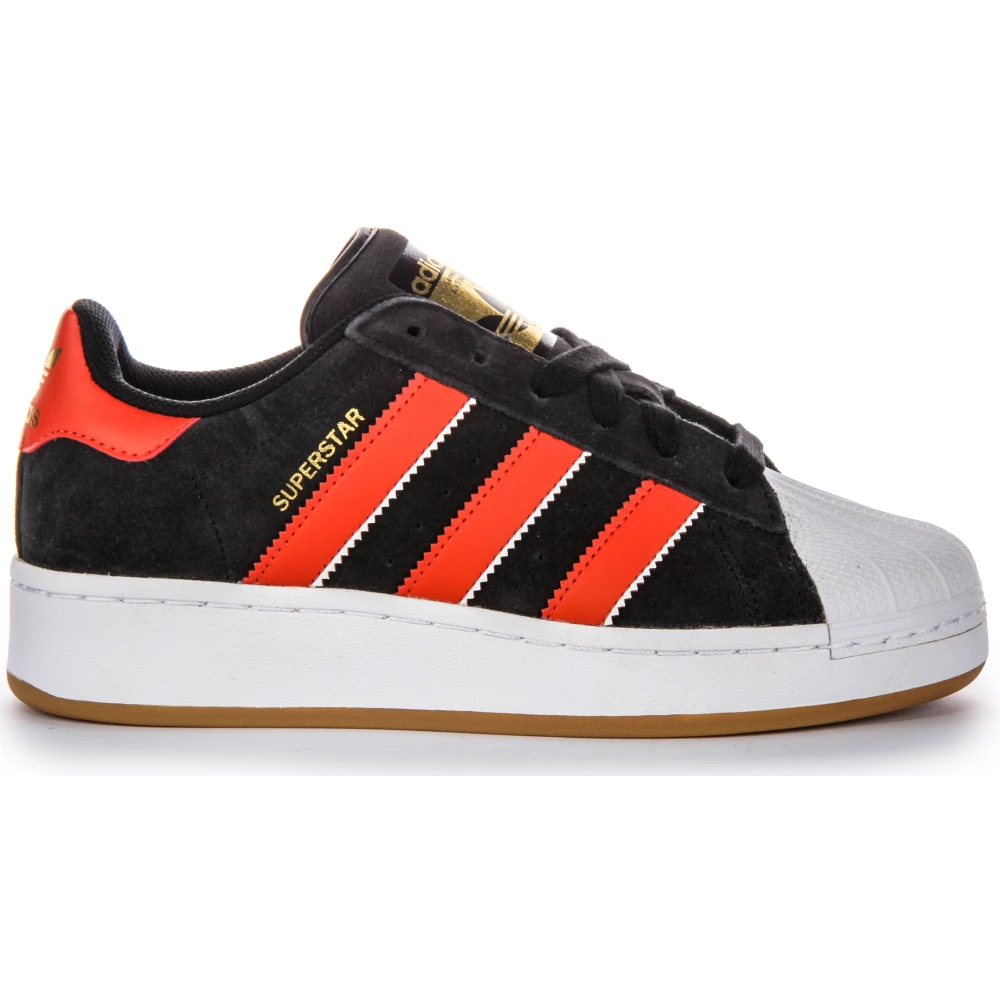 Adidas Men's Multicolor Skateboarding, 4 Uk, Black Red Superstar Trainers