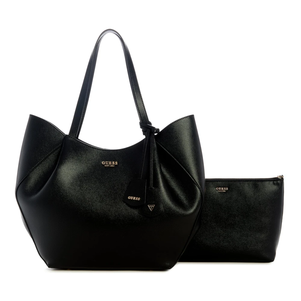 Guess Unisex Nero Borsa Amorette 2 In 1 Tote Universal - Immagine 4
