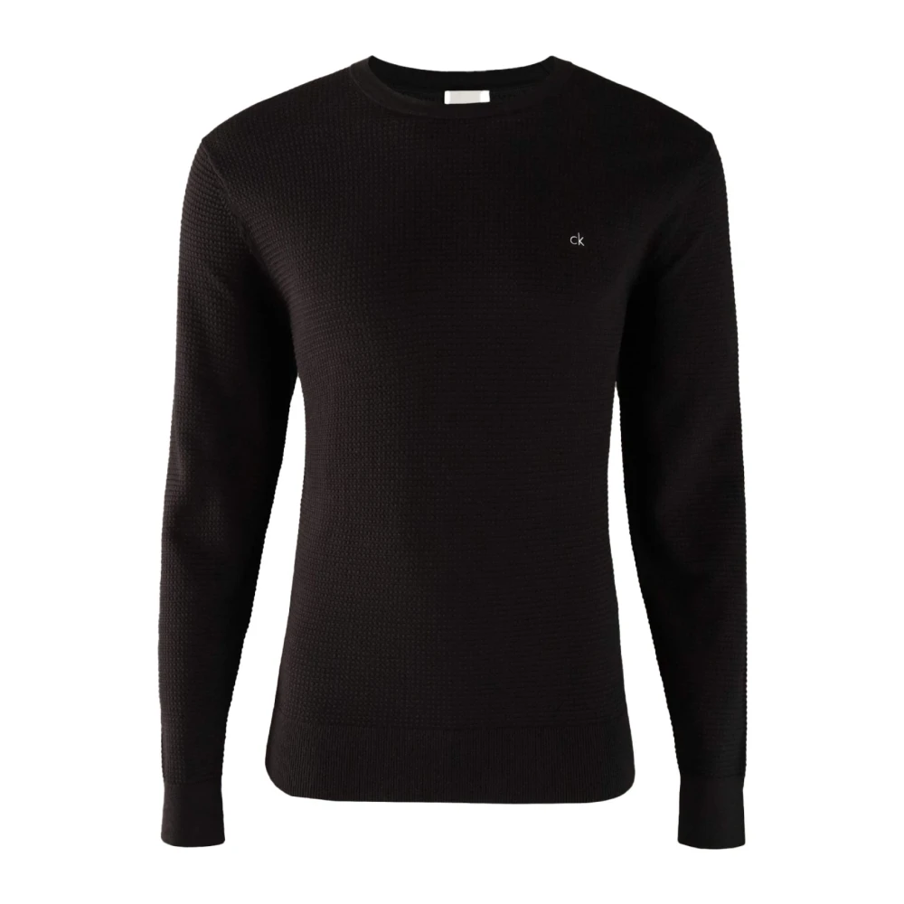 Calvin Klein Beehive Logo Sweater Zwart Black Heren